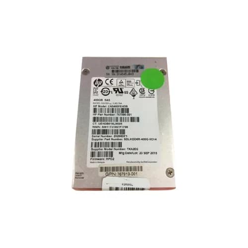 767919-001 - HPE 400GB 2.5 inch MLC 6Gb/s SAS Solid State Drive