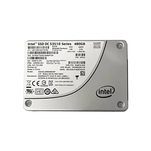 804574-004 - HPE 480GB Enterprise 2.5 inch MLC 6Gb/s SATA SSD