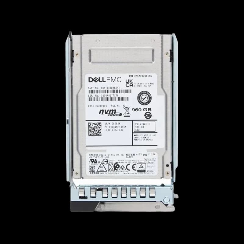 8082N - Dell 960GB PCI Express NVMe TLC 2.5" Solid State Drive