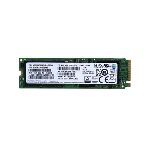 862996-003 - HP PM961 256GB PCIe NVMe 3 x4 M.2 Solid State Drive