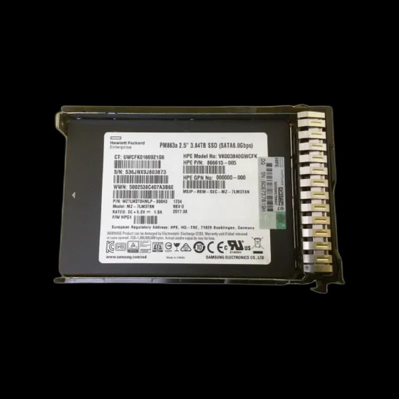 866615-005 - HPE 3.84TB 2.5 inch TLC 6Gb/s SATA Solid State Drive