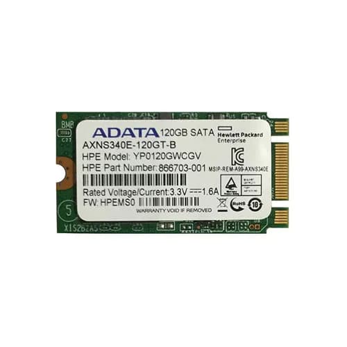 867636-001 - HP 120GB MLC SATA 6Gb/s M.2 2242 Solid State Drive