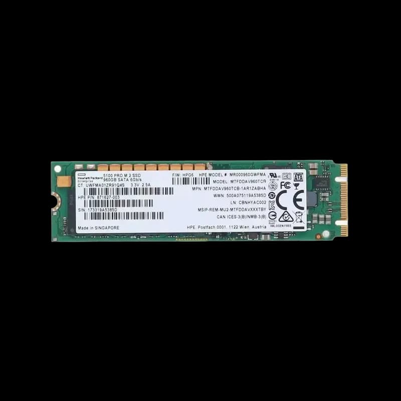 871627-003 - HPE 960GB SATA TLC M.2 2280 Solid State Drive