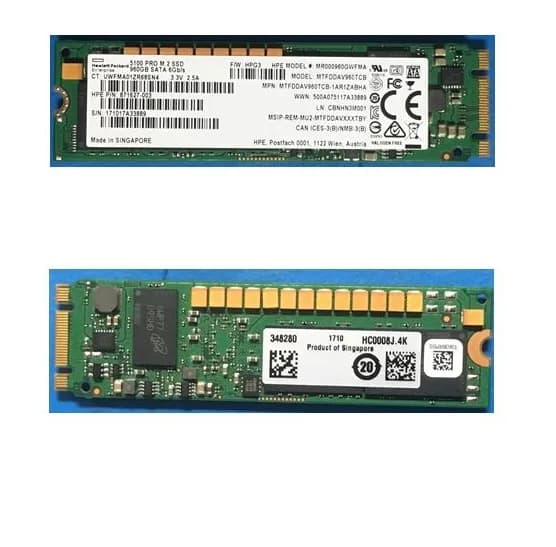 875852-001 - HPE 960GB SATA M.2 2280 Solid State Drive
