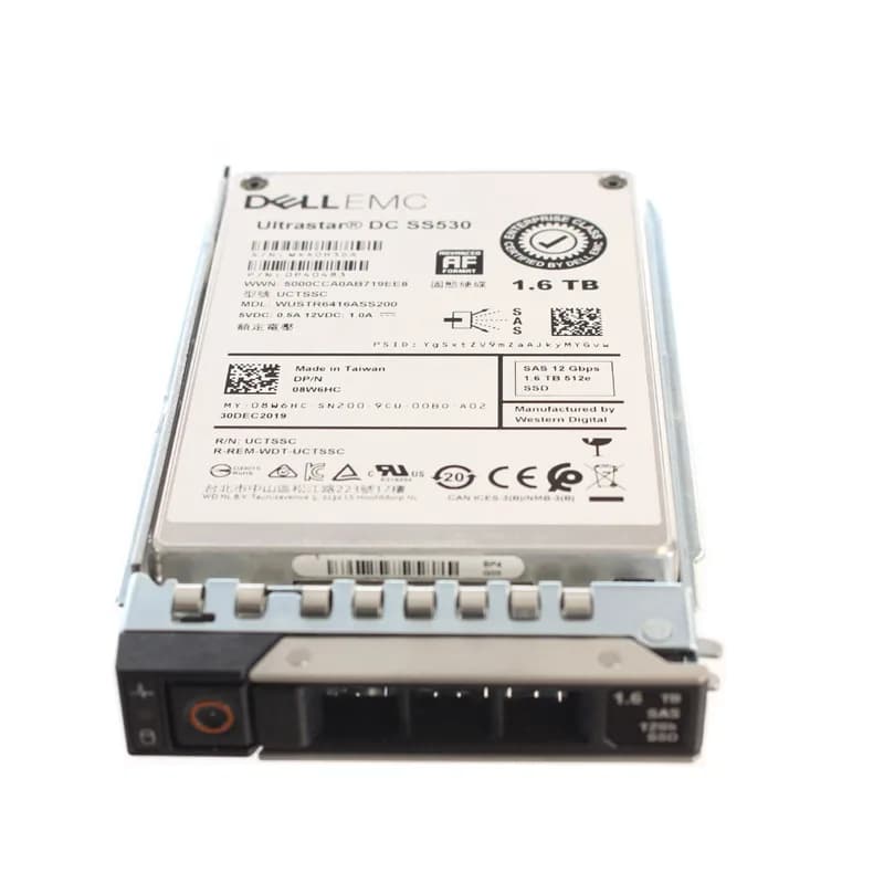 8W6HC - Dell 1.6TB SAS Triple-Level Cell SFF 2.5" Solid State Drive