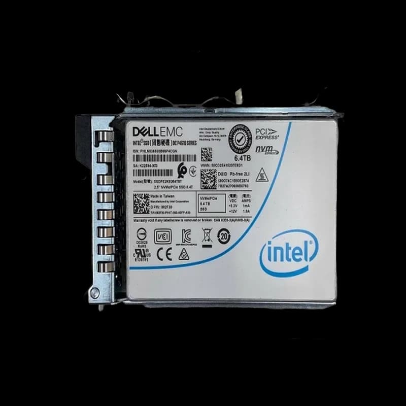 92F30 - Dell DC P4610 6.4TB PCI Express NVMe TLC U.2 2.5" SSD