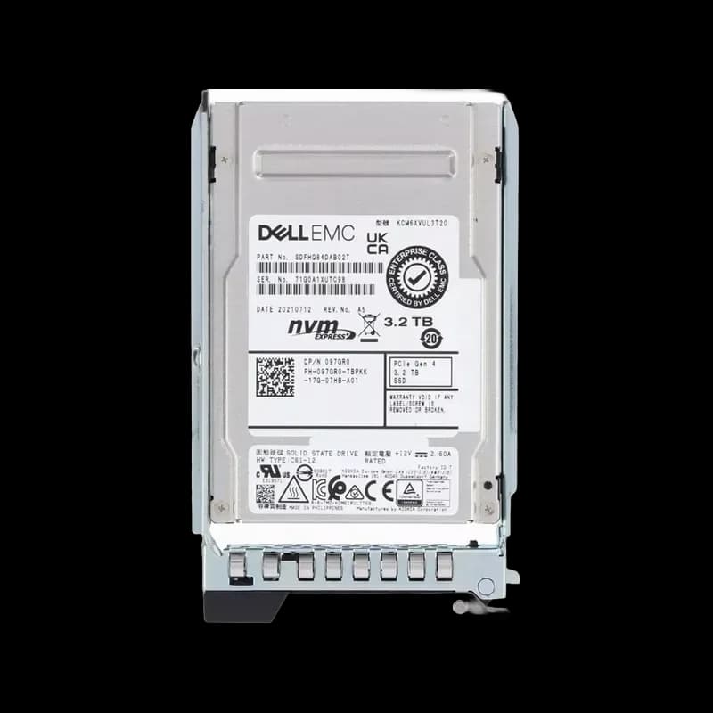97GR0 - Dell 3.2TB PCI Express NVMe TLC 2.5" Solid State Drive