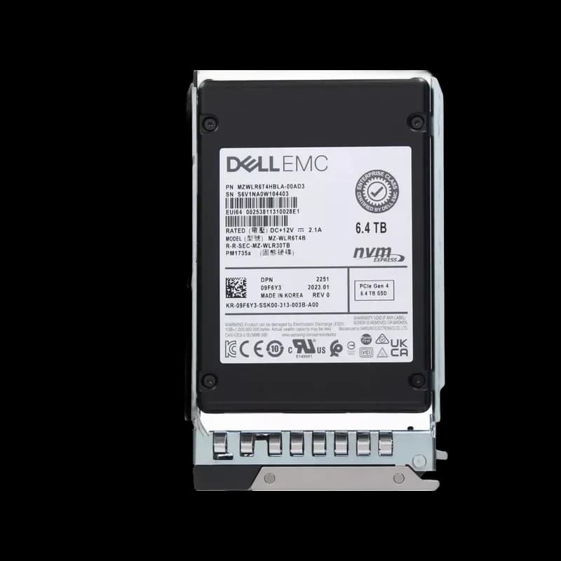 9F6Y3 - Dell 6.4TB PCI Express NVMe TLC 2.5" Solid State Drive