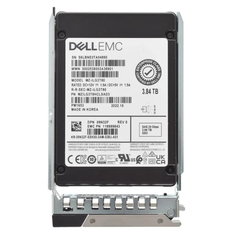 9N32F - Dell 3.84TB SAS Triple-Level Cell SFF 2.5" Solid State Drive