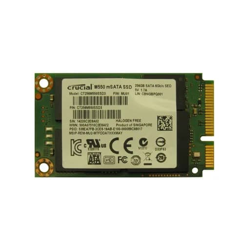 CT256M550SSD3 - Crucial 256GB M550 1.8 inch MLC 6Gb/s SATA SSD