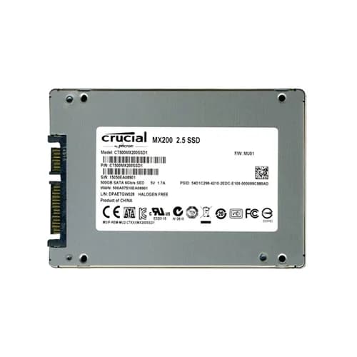 CT500MX200SSD1 - Crucial 500GB 2.5 inch MLC 6Gb/s SATA SSD