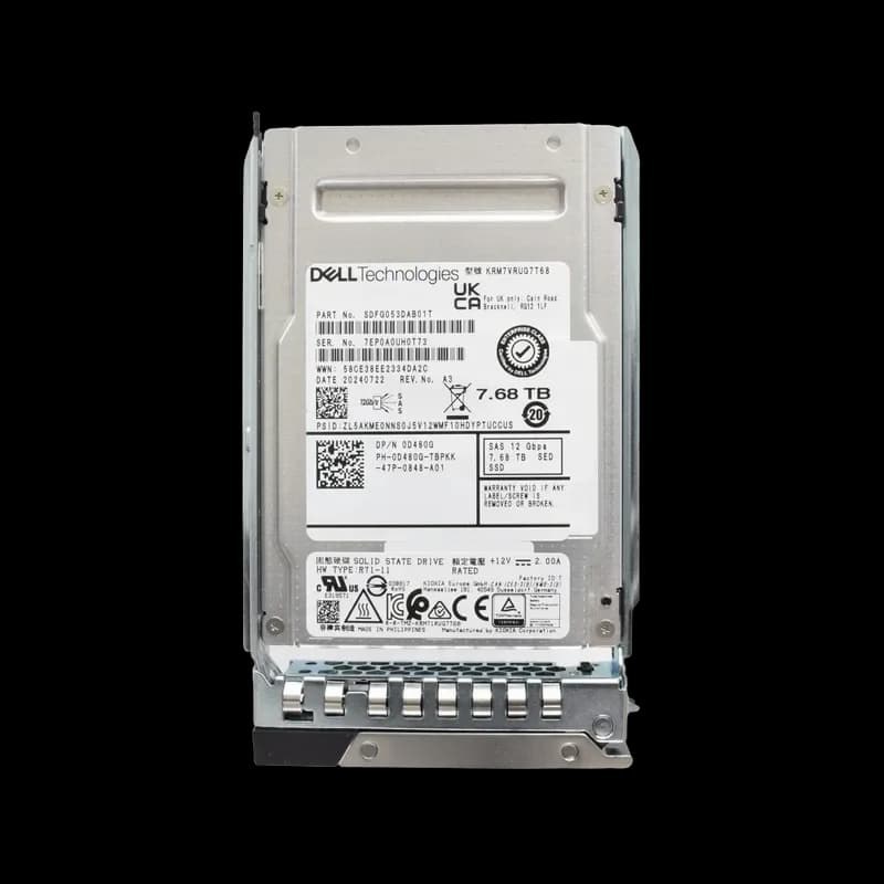D480G - Dell 7.68TB SAS SFF 2.5" Solid State Drive