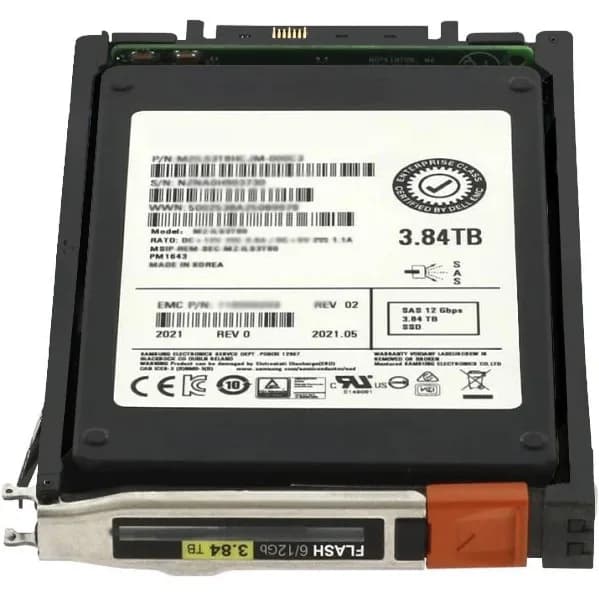 D4F-D2SFXL2-3840 - EMC 3.84TB SAS SFF 2.5" Solid State Drive