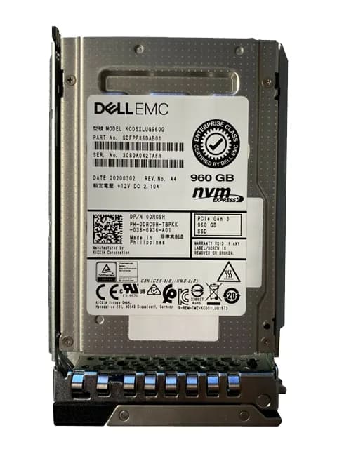 DRC9H - Dell 960GB PCI Express NVMe TLC 2.5" Solid State Drive