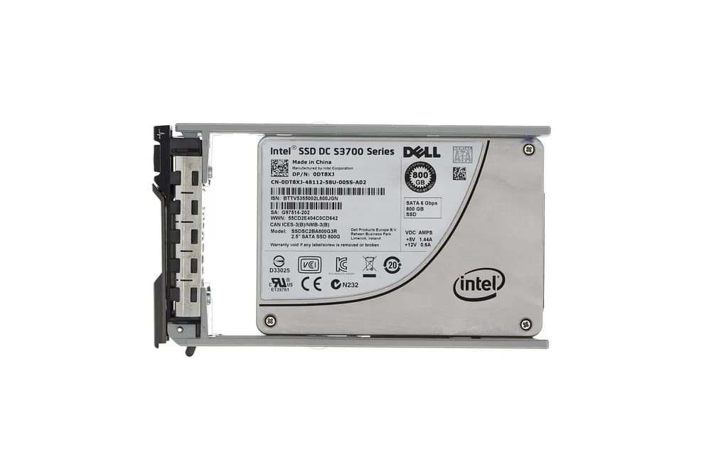 DT8XJ - Dell Enterprise DC S3710 800GB SATA MLC 2.5" Solid State Drive