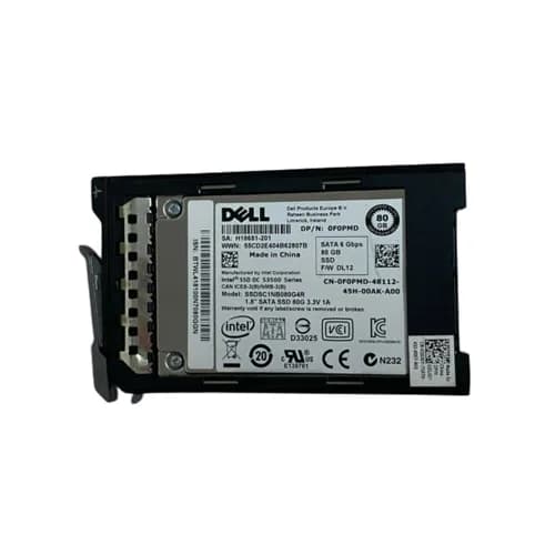 F0PMD - Dell 80GB 1.8 inch MLC 6Gb/s SATA Solid State Drive
