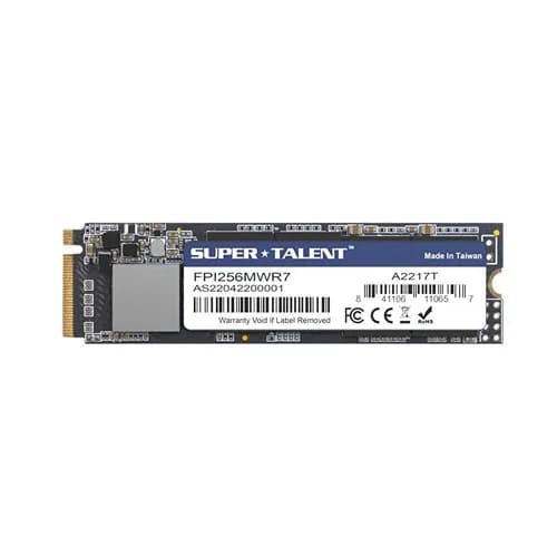 FPI256MWR7 - Super Talent EX6 256GB PCIe NVMe 3.0 x4 M.2 2280 SSD
