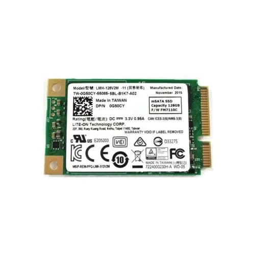 G50CY - Dell 128GB PCI Express mSATA Solid State Drive Latitude E7440