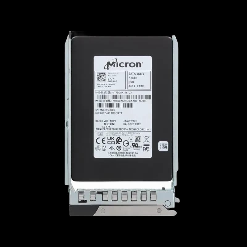 G5K9F - Dell 7.68TB SATA Triple-Level Cell SFF 2.5" Solid State Drive