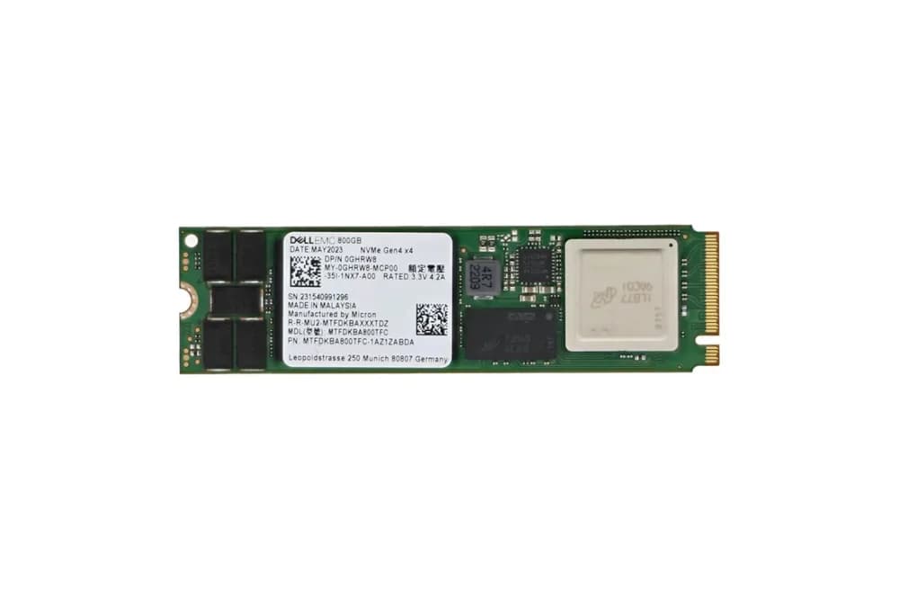 Dell GHRW8 800GB PCIe Gen4 NVMe M.2 2280 Enterprise SSD