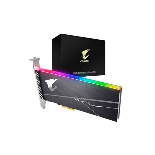 GP-ASACNE2512GTTDR - Gigabyte Aorus RGB AIC NVMe 512GB TLC PCIe SSD