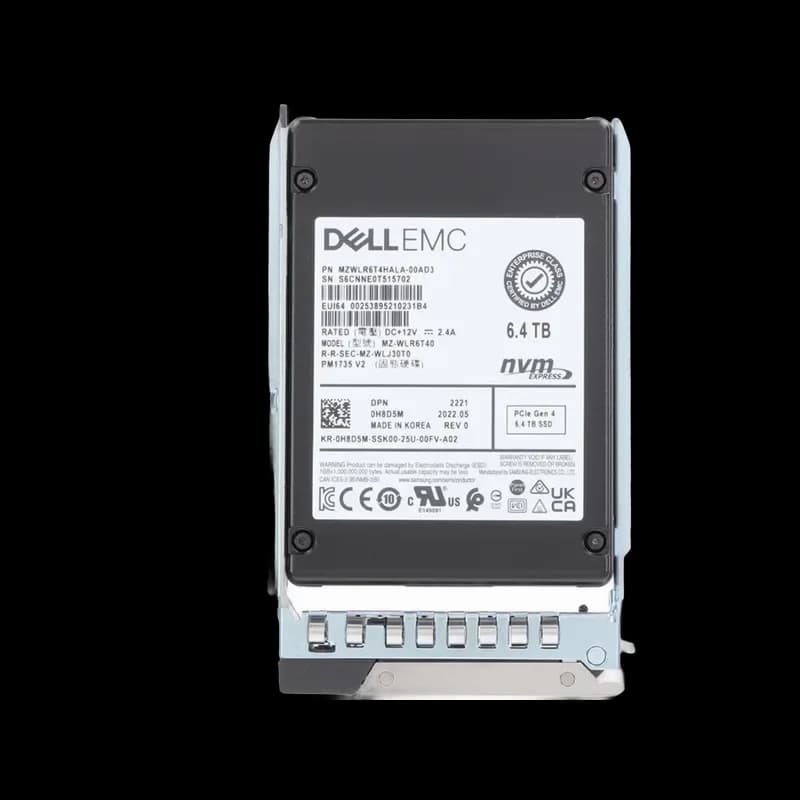 H8D5M - Dell 6.4TB PCI Express NVMe U.2 2.5" Solid State Drive