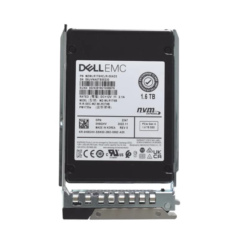 H8GHV - Dell 1.6TB PCI Express NVMe TLC 2.5" Solid State Drive