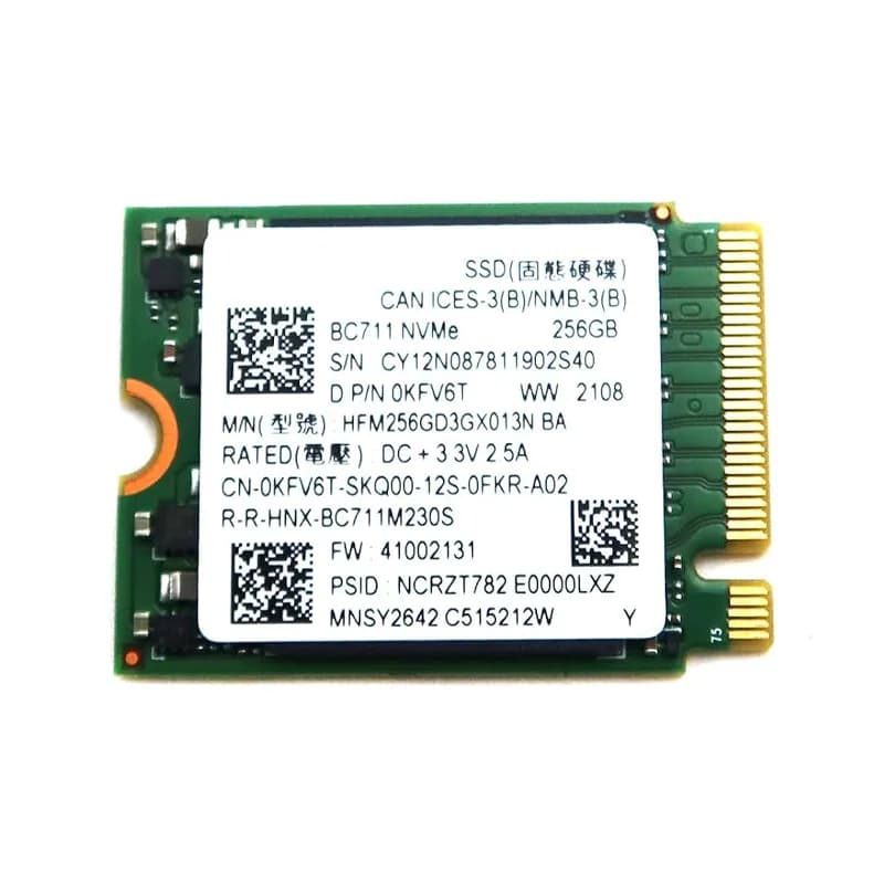 HFM256GD3GX013N - Hynix BC711 256GB PCIe 3.0 x4 NVMe M.2 2230 SSD