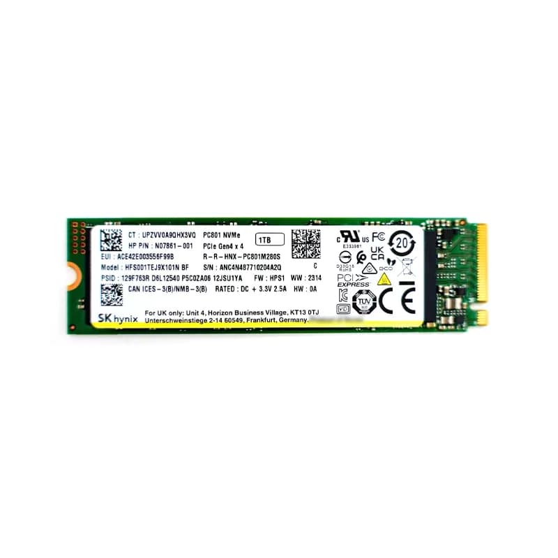 HFS001TEJ9X101N - Hynix PC801 1TB PCIe 4.0 x4 NVMe M.2 2280 SSD