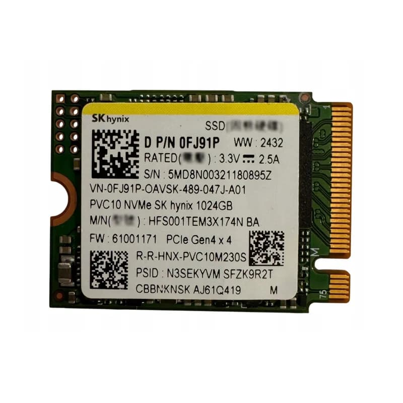 HFS001TEM3X174N - Hynix PVC10 1TB PCIe 4.0 x4 NVMe M.2 2230 SSD