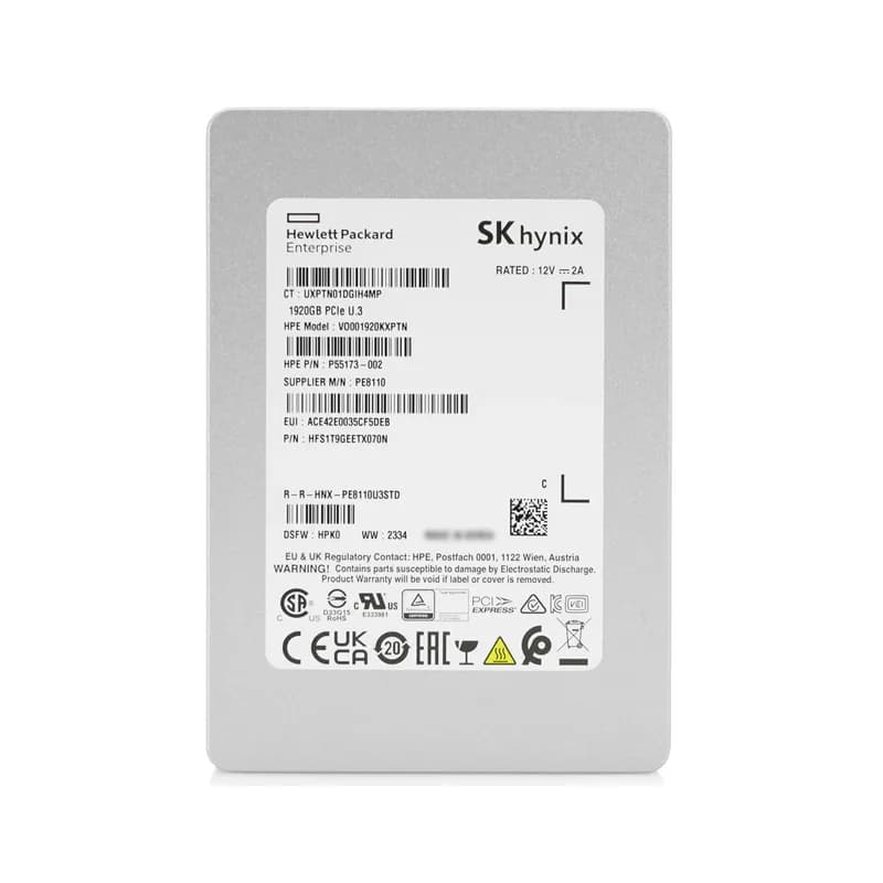 HFS1T9GEETX070N - Hynix PE8110 1.92TB PCIe 4.0 x4 NVMe U.3 2.5" RI SSD