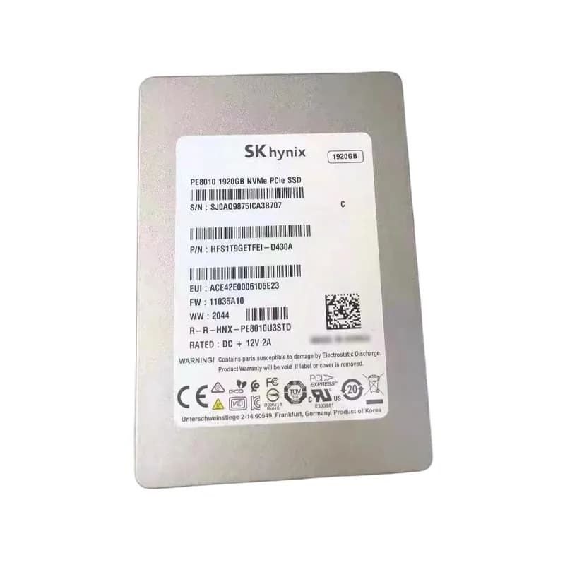 HFS1T9GETFEI-D430A - Hynix PE8010 1.92TB PCIe NVMe U.3 2.5" RI SSD