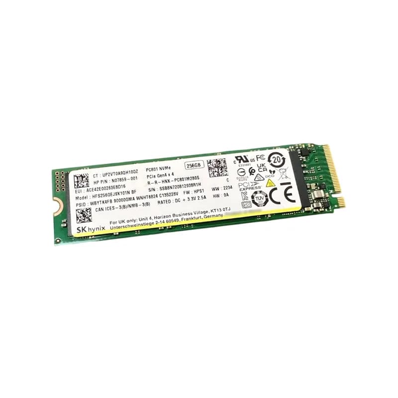 HFS256GEJ9X101N - Hynix PC801 256GB PCIe 4.0 x4 NVMe M.2 2280 SSD
