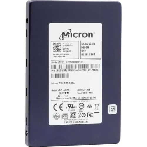 HPGYT - Dell 960GB SATA Multi-Level Cell SFF 2.5" Solid State Drive