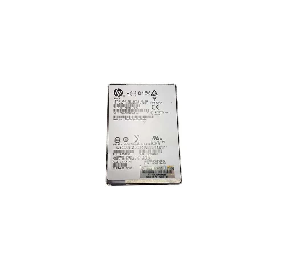 HSSC0480S5XNNMRI - HPE 480GB 2.5 inch MLC 6Gb/s SAS SSD