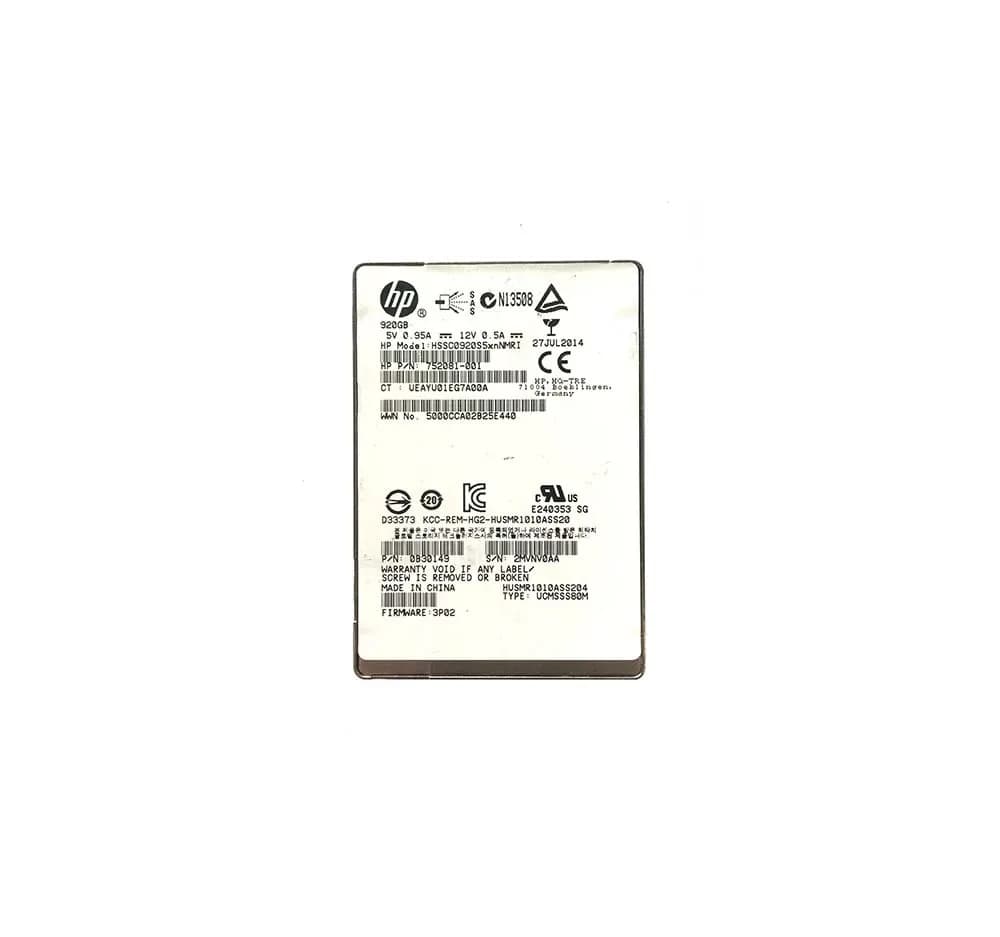 HSSC0920S5XNNMRI - HPE 920GB 905P 2.5 inch MLC 6Gb/s SAS SSD