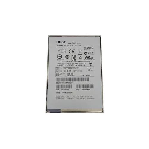 HUSMM8080ASS200 - HGST 800GB 2.5in MLC 12Gb/s SAS SSD
