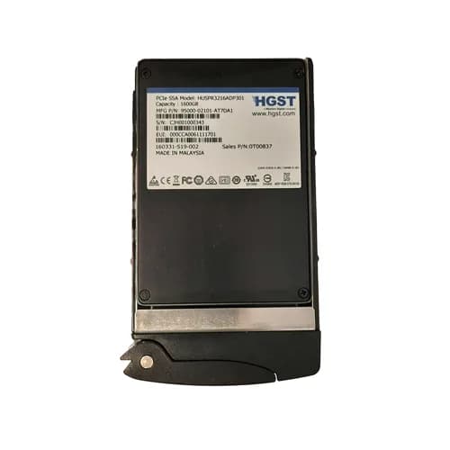 HUSPR3216ADP301 - HGST 1.6TB MLC PCIe 3.0 x4 NVMe RI SFF 2.5-inch SSD