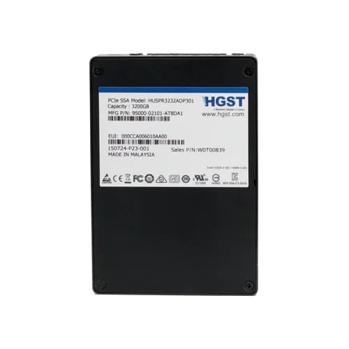 HUSPR3232ADP301 - HGST 3.2TB MLC PCIe 3.0 x4 NVMe RI SFF 2.5-inch SSD