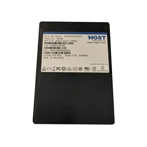 HUSPR3280ADP301 - HGST 800GB MLC PCIe 3.0 x4 NVMe RI SFF 2.5-inch SSD