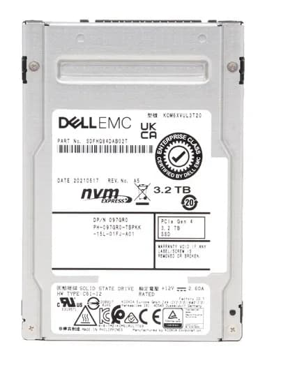 KCM6XVUL3T20 - KIOXIA 3.2TB 2.5 inch TLC PCIe NVMe SSD