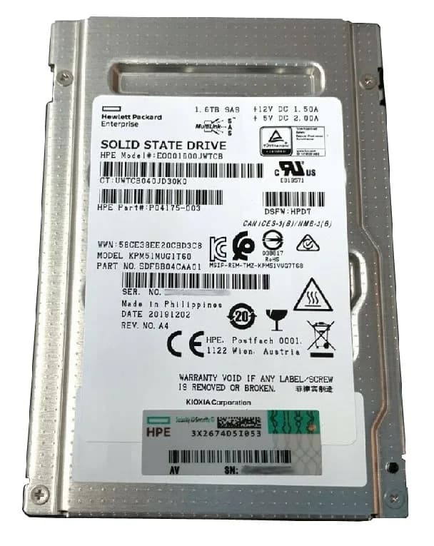 KPM51MUG1T60 - KIOXIA PM5-M 1.6TB SAS TLC 2.5" Solid State Drive