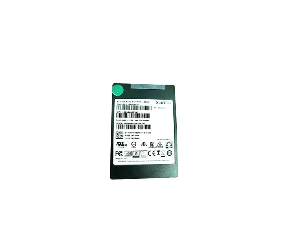 KR9WM - Dell 128GB 2.5 inch MLC 6Gb/s SATA Solid State Drive