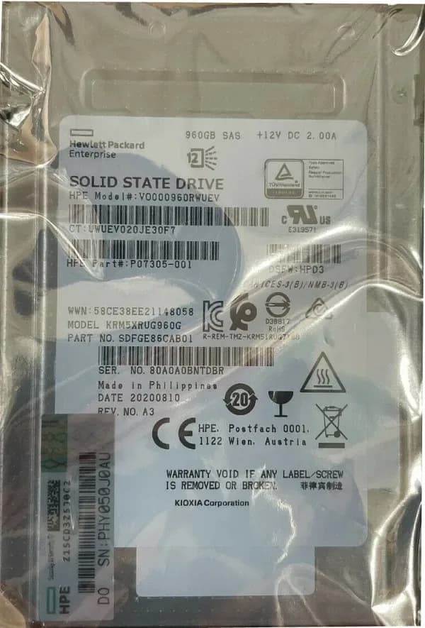 KRM5XRUG960G - Toshiba RM5 960GB SAS TLC 2.5" Solid State Drive