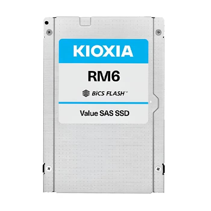 KRM61RUG3T84 - KIOXIA RM6 3.84TB TLC SAS 12Gb/s Hot-Plug 2.5-In SSD