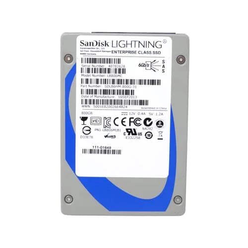 LB806MC - SanDisk 800GB 2.5 inch MLC 6Gb/s SAS Solid State Drive