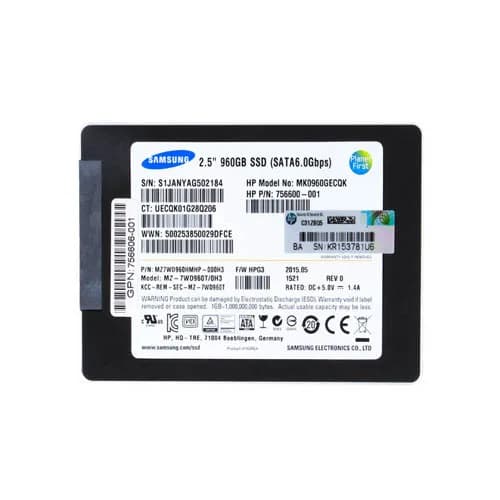 MK0960GECQK - HP 960GB Enterprise 2.5 inch 6Gb/s SATA SSD