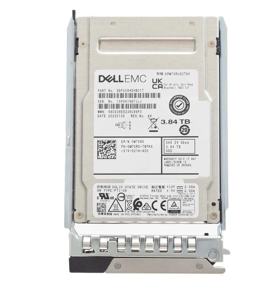 MT0R5 - Dell 3.84TB SAS SFF 2.5" Solid State Drive