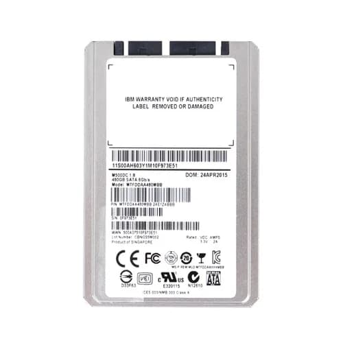 MTFDDAA480MBB-2AE1ZABBB - Micron 480GB MLC SATA 6Gb/s 1.8-in SSD