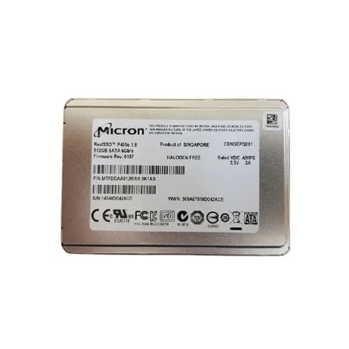MTFDDAA512MAR-1K1AB - Micron 512GB 1.8in MLC 6Gb/s SATA SSD